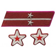 БАТАЛЬОННЫЙ КОМИССАР, ВОЕНВРАЧ 2-го ранга, ВОЕНВЕТВРАЧ 2-го ранга, ВОЕННЫЙ ЮРИСТ 2-го РАНГА войск НКВД, петлицы и нарукавные знаки обр.1935/36 г..